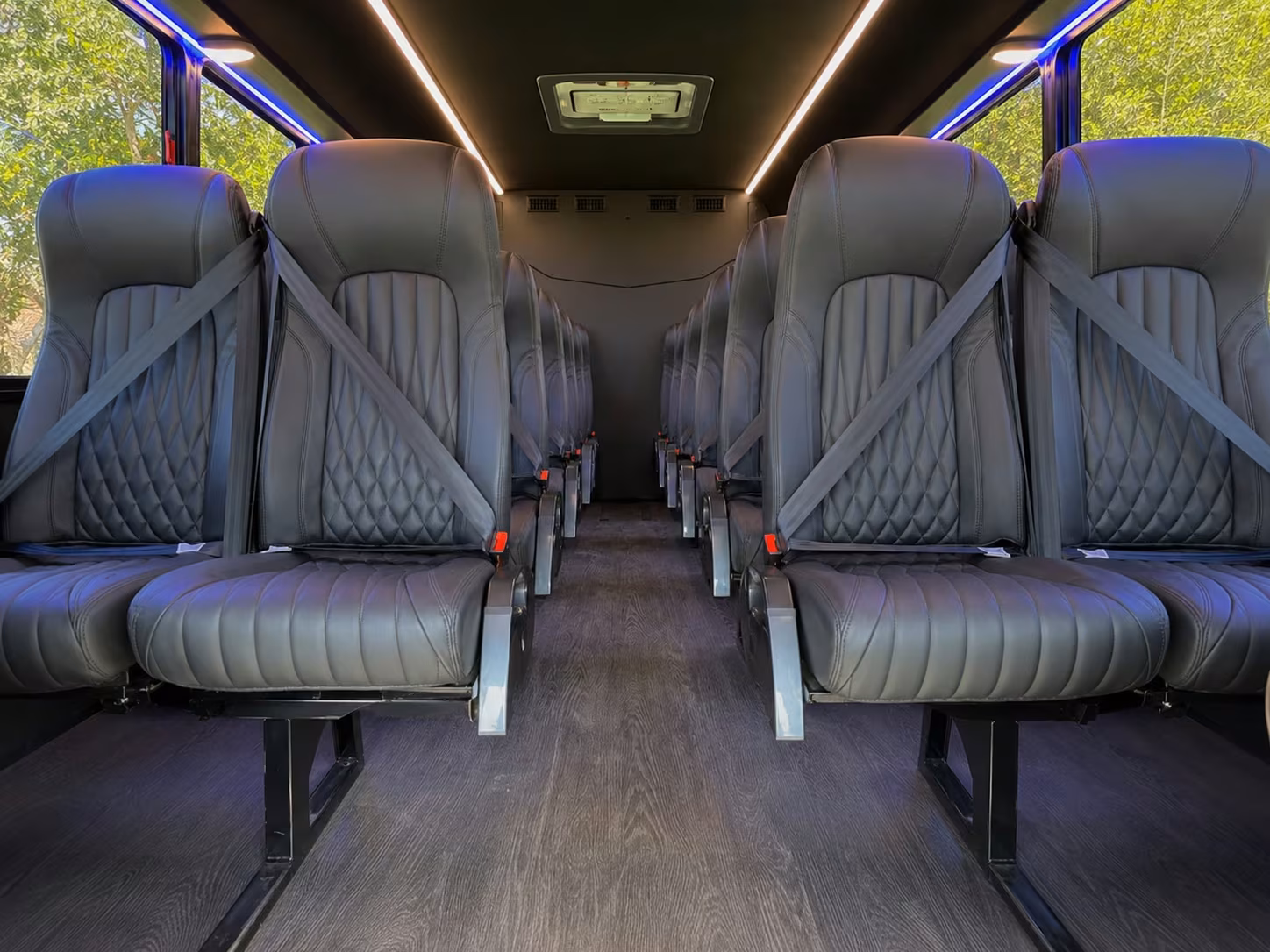 15 passenger minibus interior