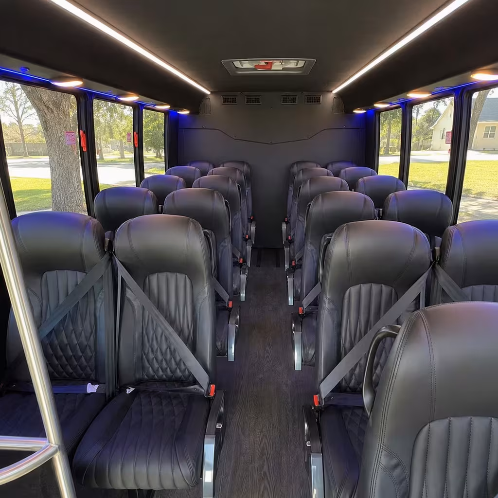 25 passenger minibus interior