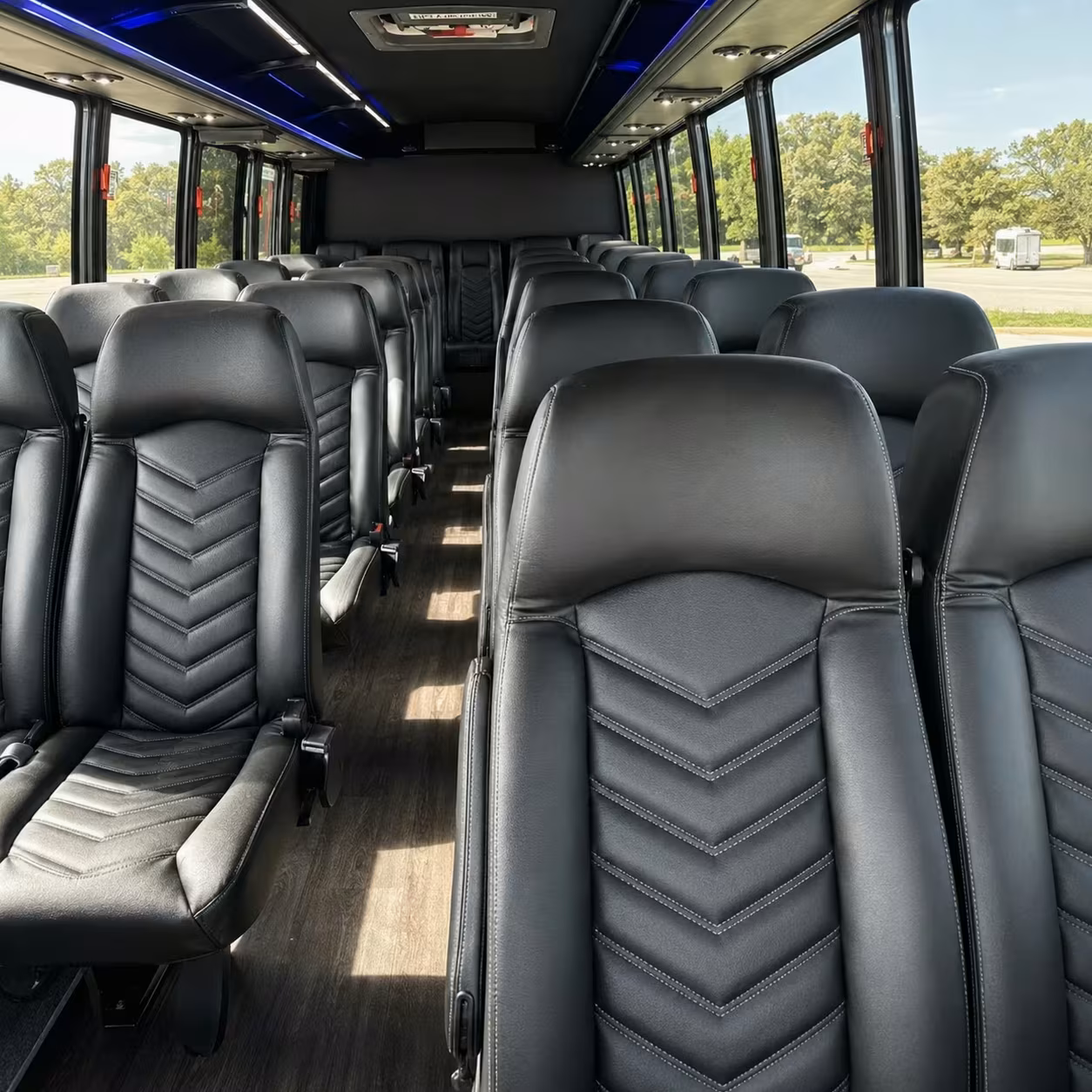 28 passenger minibus inside