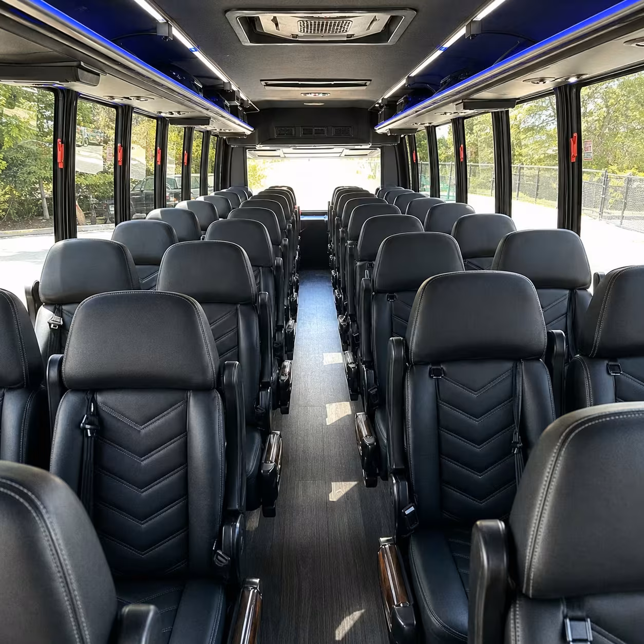 35 passenger minibus interior