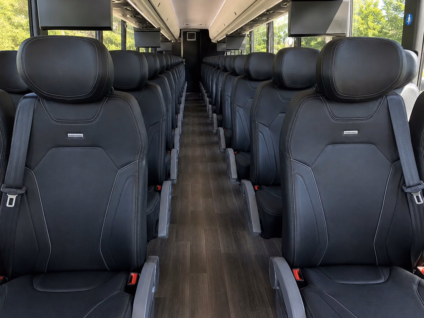 parma charter bus interior
