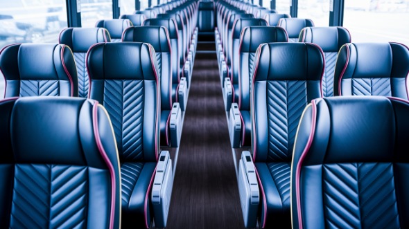 parma 56 passenger charter bus inside