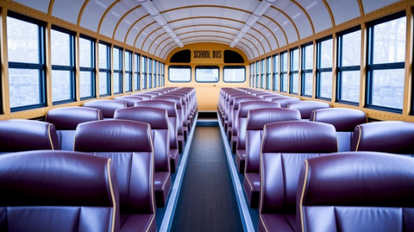 parma school bus rental interior